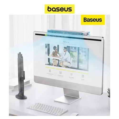 Ventilador de Escritorio Baseus 2 en 1, USB Clip-on & Stand-Up Silencioso